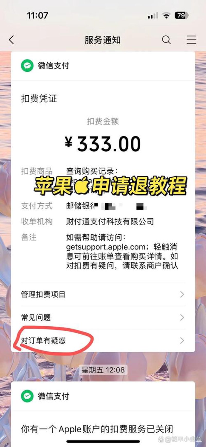 苹果退款政策